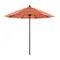 California Umbrella 9' Black Aluminum Market Patio Umbrella, Sunbrella Dolce Mango 194061335437 - alternate 1